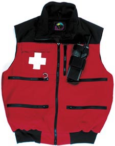 Ski Patrol Vest w/radio harness